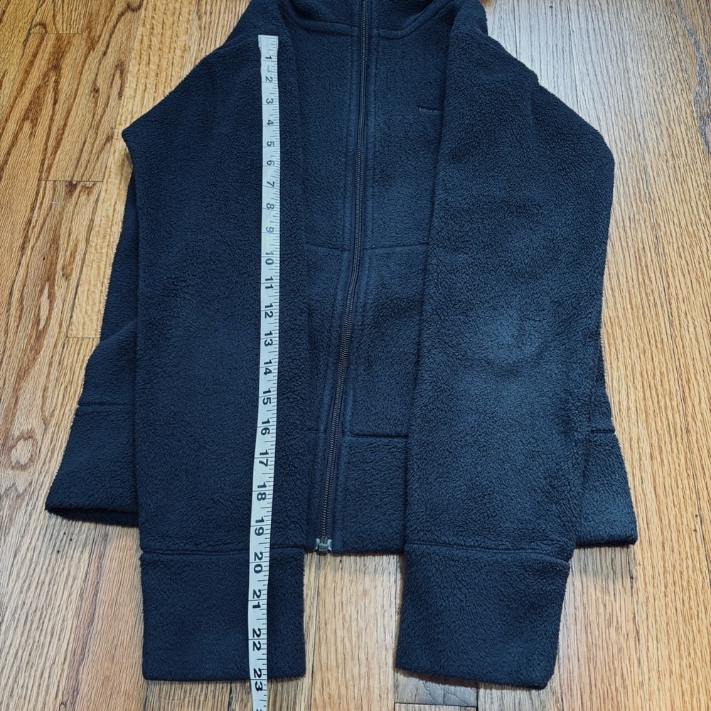 Patagonia Women XS dark navy full zip Long Sleeve hooded cozy soft fleece Jacket - Picture 12 of 16